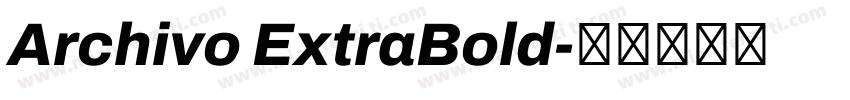 Archivo ExtraBold字体转换